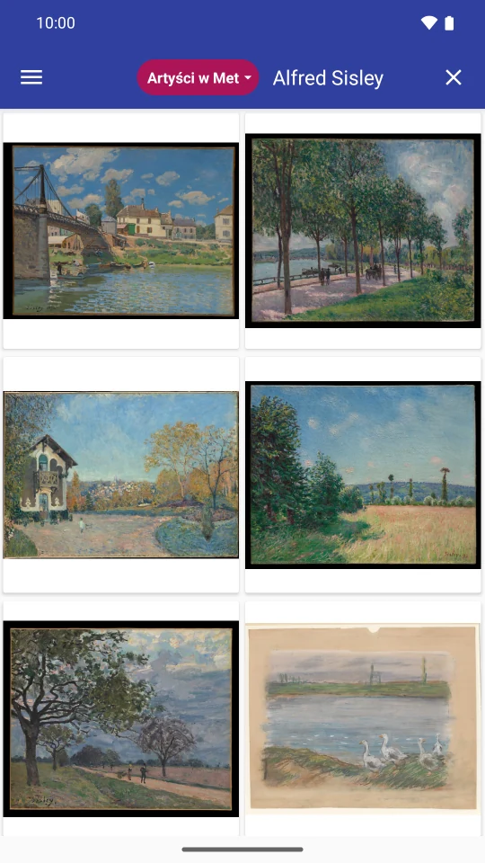FreePics po polsku z obrazami znalezionymi według autora Alfred Sisley w kolekcji Muzeum Met.